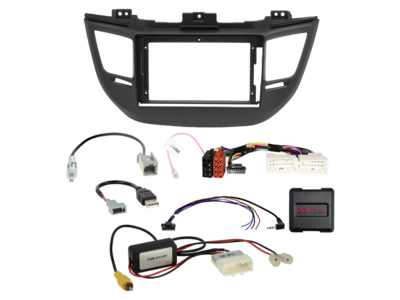ACV - 2-DIN inbouwkit voor 9-inch radio Hyundai Tucson (TL) 2015 - 2018 24Pin/18Pin SWI/antenne/USB - artikel 691143-95-1-4