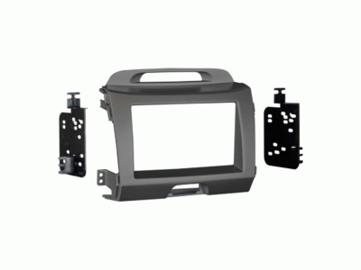 2-DIN radiopaneel Kia Sportage(SL) 08/2010-01/2016 grijs