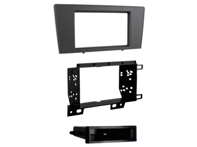 2-DIN-radiopaneel met opbergvak Volvo S60/V70/XC70 grijs