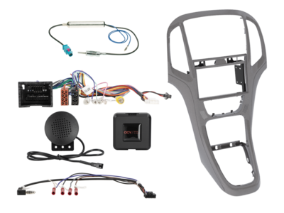 ACV - 2-DIN inbouwkit Opel Astra J 2009 - 2018 titaniumgrijs SWI/Antenne - artikel 621230-23-11