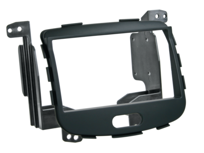 2-DIN Paneel Hyundai I10 (PA) 2008-2013 - Rubbertouch zwart