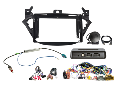 ACV - 2-DIN inbouwkit voor 9-inch radio Opel Adam/Corsa i-dapter/antenne - artikel 691230-90-1-1