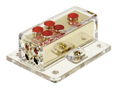 Power distribution block (gold) 1x20 mm² in / 4x10 mm² out