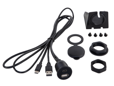 USB paneelaansluiting/behuizing USB-A/USB-C