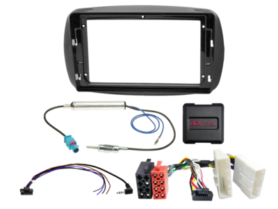 2-DIN inbouwkit voor 9-inch radio Smart ForTwo/ForFour 32Pin stuurwielbediening/antenne – afbeelding 1