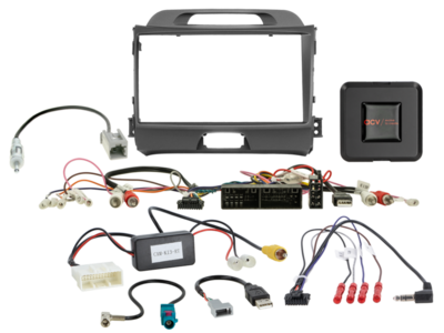 ACV - 2-DIN inbouwkit voor 9-inch radio Kia Sportage SWI/AMP/antenne/USB - artikel 691178-90-1-7