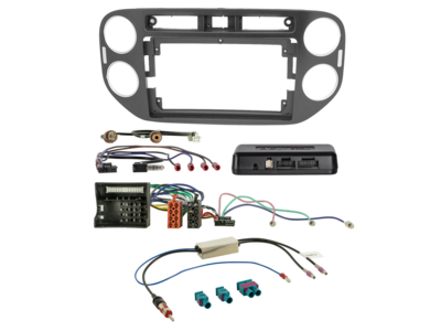 ACV - 9" Kit VW Tiguan 06/2011-04/2016 zwart i-dapter/antenne - 2-DIN Kit - artikel 691320-98-1