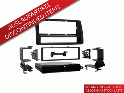 1-DIN radiopaneel met opbergvak Toyota Corolla 2002-2007 zwart
