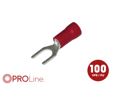 Kabelvork 0.5x1.5 rood M5 (100stuks) ACV PROLine