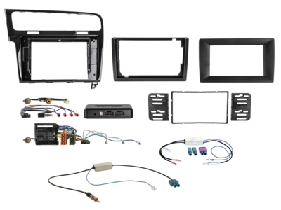 2-DIN VW 10"/9"/7" Kit VW Golf 7 2013-2020 Infoadapter/Antenne