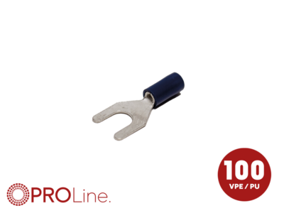 Kabelvork 1.5x2.5 blauw M6 (100stuks) ACV PROLine