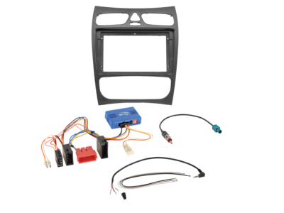 ACV - 9" Kit Mercedes CLK(A209/C209) 03/2002-04/2005 SWC/antenne - 2-DIN Kit - artikel 691190-94-1