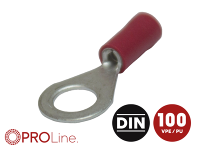 kabeloog 0.5x1.5 rood M6 (100stuks) ACV PROLine