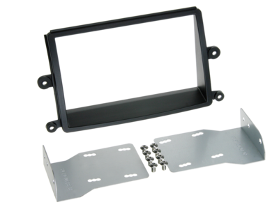 2-DIN Paneel Mitsubishi L 200 (KAOT) 2006-2015 - Zwart