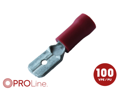 Kabelschoen 2.8x0.8 rood (100stuks) ACV PROLine