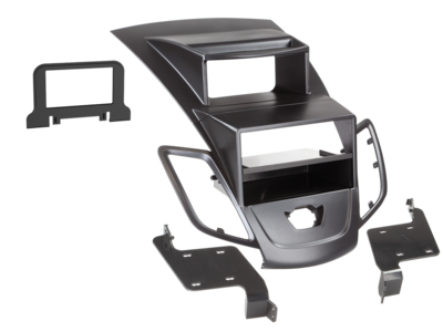 2-DIN Paneel Ford Fiesta met Multifunctioneel display 2008-2013 - Zwart
