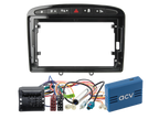 ACV - 9" Kit Peugeot 308 2007-2015 piano zwart CAN Bus Pro - 2-DIN Kit - artikel 691041-90-1-1