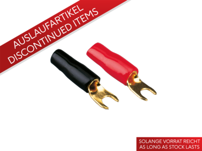 Vork kabelschoen 4 mm² 50 Stuks rood