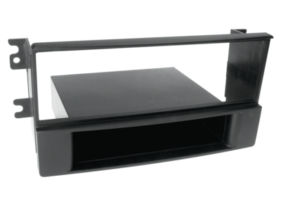 1-DIN Paneel met aflegbakje. Kia Sorento (BL/JC Facelift) 2006-2009 - Zwart