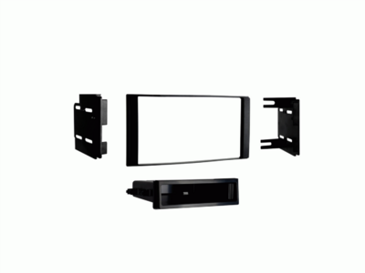 2-DIN radiopaneel met opbergvak Nissan Micra/Note/Versa zwart