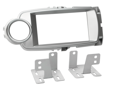 2-DIN Paneel Toyota Yaris 2011-2014 - Zilver