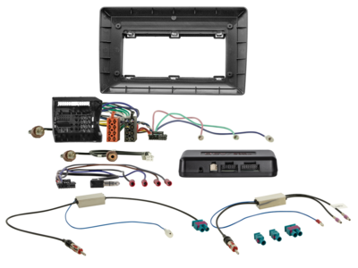 ACV - 10" Kit voor diverse Skoda/VW-modellen, 52-pins i-adapter/antenne - 2-DIN Kit - artikel 691320-130-2
