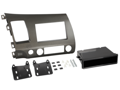 2-DIN Paneel Honda Civic Hybrid (FD1/FD3/FK1.3/FN1.4) - Antracite