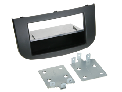 2-DIN Paneel Mitsubishi Colt (Z30/Z30G/Z3V Facelift) 11/2008-11/2012 - Zwart