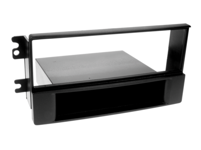 1-DIN Paneel met aflegbakje. Kia Sportage II (KM/JES) 2005-2008 - Zwart