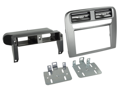 2-DIN Paneel Fiat Grande Punto 2005-2010 - Antraciet Metallic