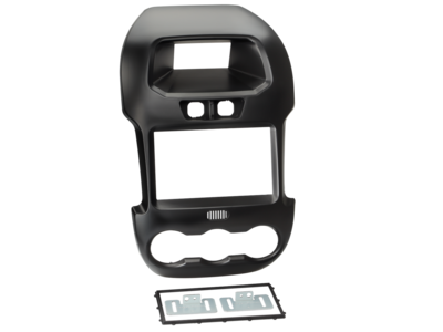 2-DIN Paneel Ford Ranger 2012-2014 - Zwart Met Display