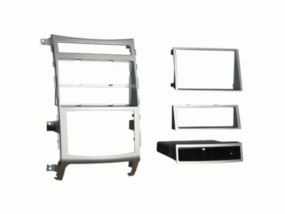 2-DIN radiopaneel met opbergvak Hyundai Veracruz/ix55 zilver