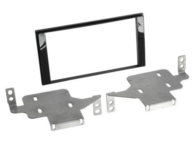 2-DIN Paneel Nissan Juke (F15 facelift) 2014-2019 - Piano Zwart