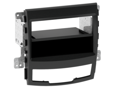 2-DIN Paneel SsangYong Korando (CK) 2010-2013 - Zwart