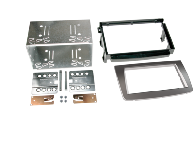 2-DIN Paneel Alfa Romeo MiTo (Typ 955) 2008-2018 - Zilver
