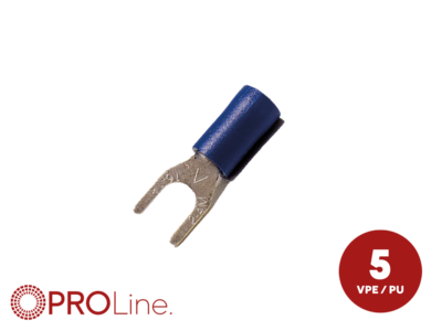 kabelvork 5stuks 1.5x2.5 m4 blauw in blister