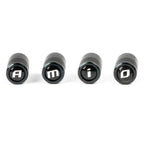 Opti Car Parts - Aluminium zwarte ventieldop AMiO 4 stuks - Auto-accessoires - artikel 03277