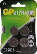GP Lithium knoopcel CR2016 blister 1x4
