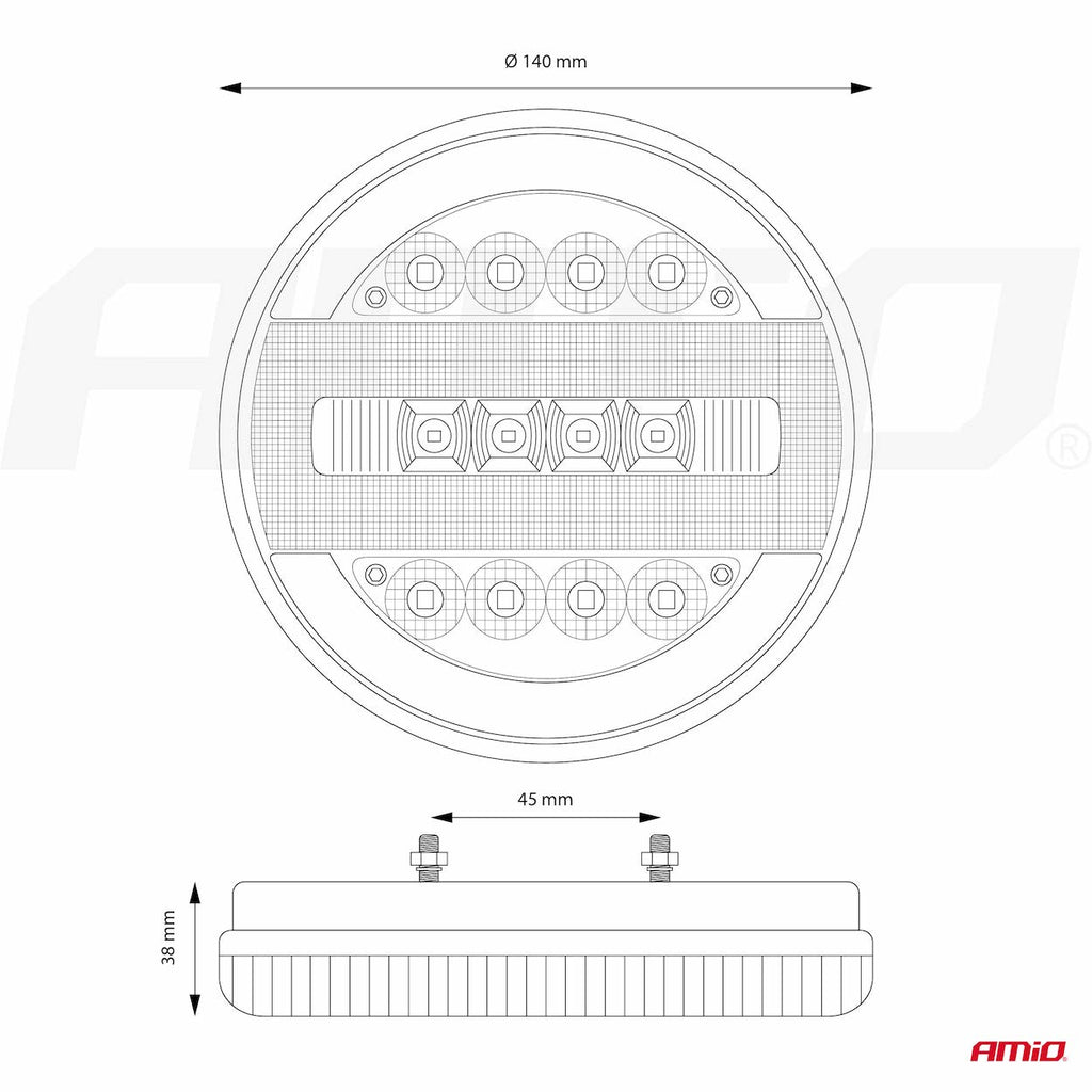 Achtercombinatie LED-lamp AMiO RCL-07-LR dynamisch links/rechts - AMiO 02372 - productafbeelding 12