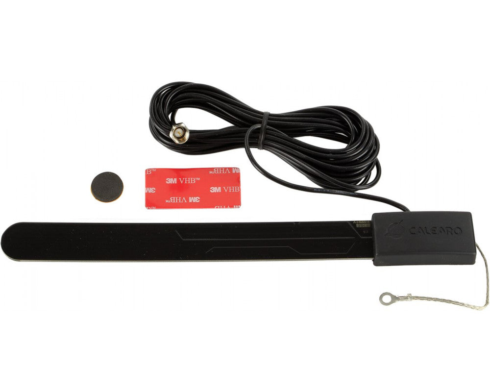 Zelfklevende Glas-antenne DVB-T F connector 5Volt fantoom zwart