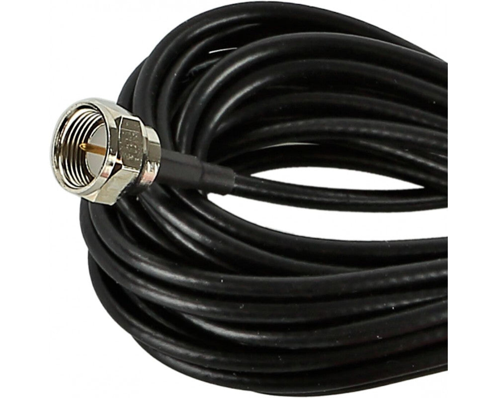 Zelfklevende Glas-antenne DVB-T F connector 5Volt fantoom zwart