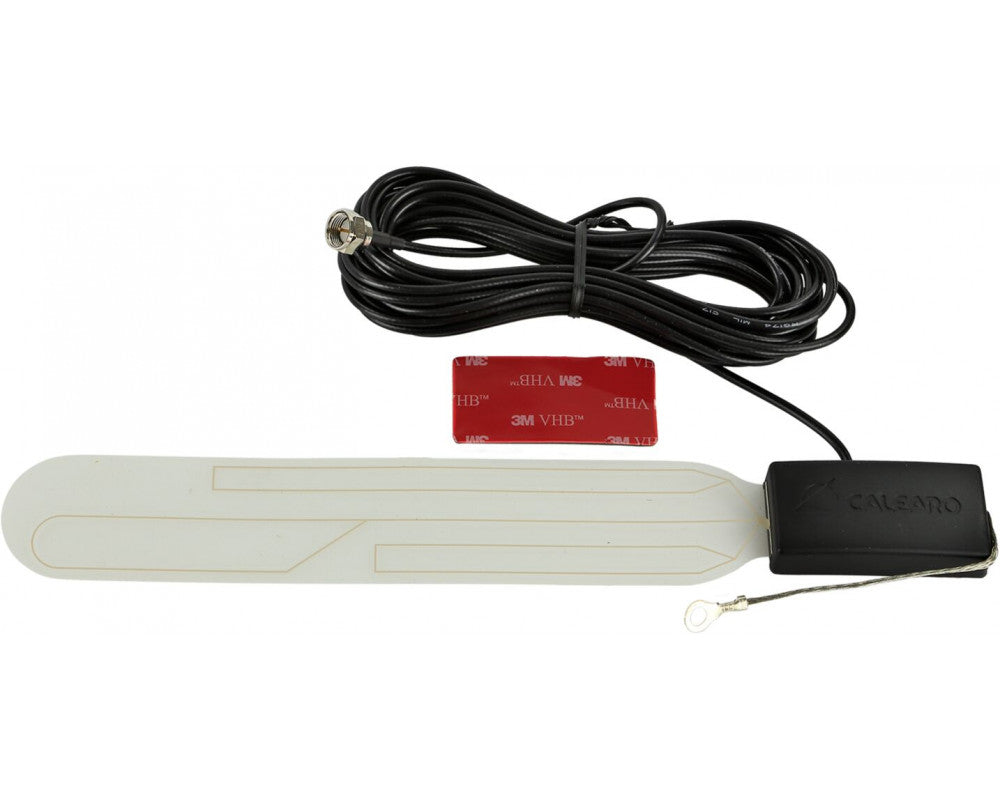 Aktieve zelfklevende DVB-T Glas-antenne 5 Volt fantoom transparant