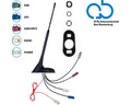 Bad Blankenburg 16V Dak antenne AM/FM DAB+ GNSS UMTS 76graden hoek, actief