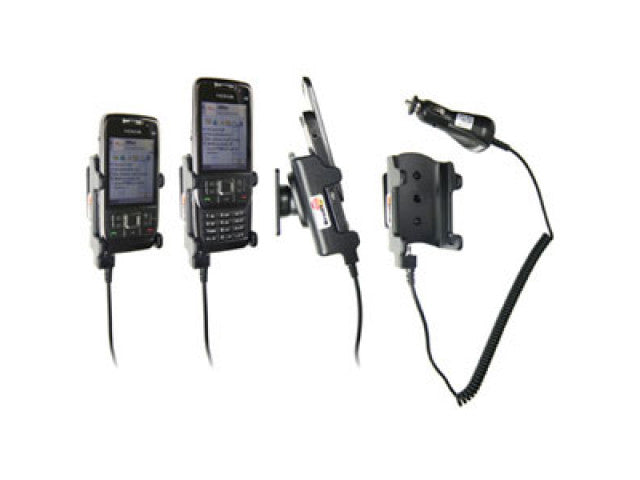 Brodit - Nokia E66 Actieve houder met 12/24V lader. Uitlopend Artikel, Kan niet retour! - Telefoon- & Tablethouder - artikel