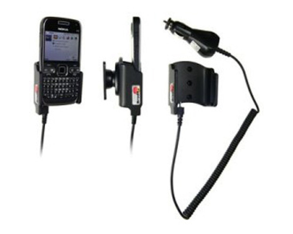 Brodit - Nokia E72 Actieve houder met 12/24V lader Let Op: Uitlopend Artikel, Kan niet retour! - Telefoon- & Tablethouder - a