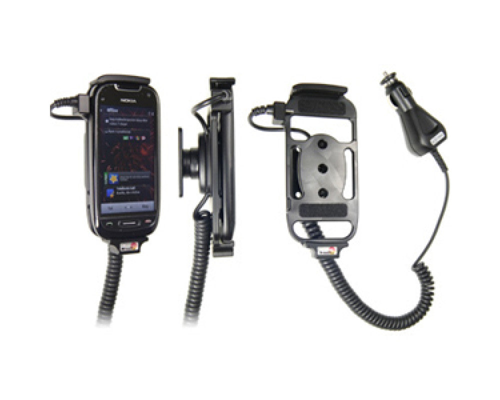 Brodit - Nokia C7 Actieve houder met 12/24V lader. Let op: Uitlopend artikel, Kan niet retour! - Telefoon- & Tablethouder - a