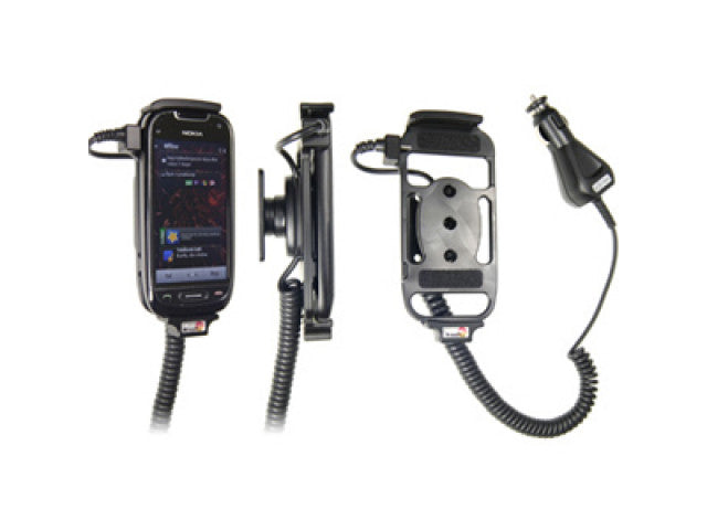 Brodit - Nokia C7 Actieve houder met 12/24V lader. Let op: Uitlopend artikel, Kan niet retour! - Telefoon- & Tablethouder - a