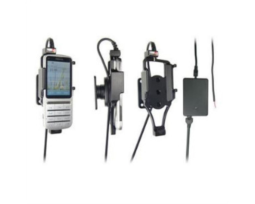 Brodit - Nokia C3 Actieve houder met vaste voeding. Let op: Uitlopend artikel, Kan niet retour! - Telefoon- & Tablethouder