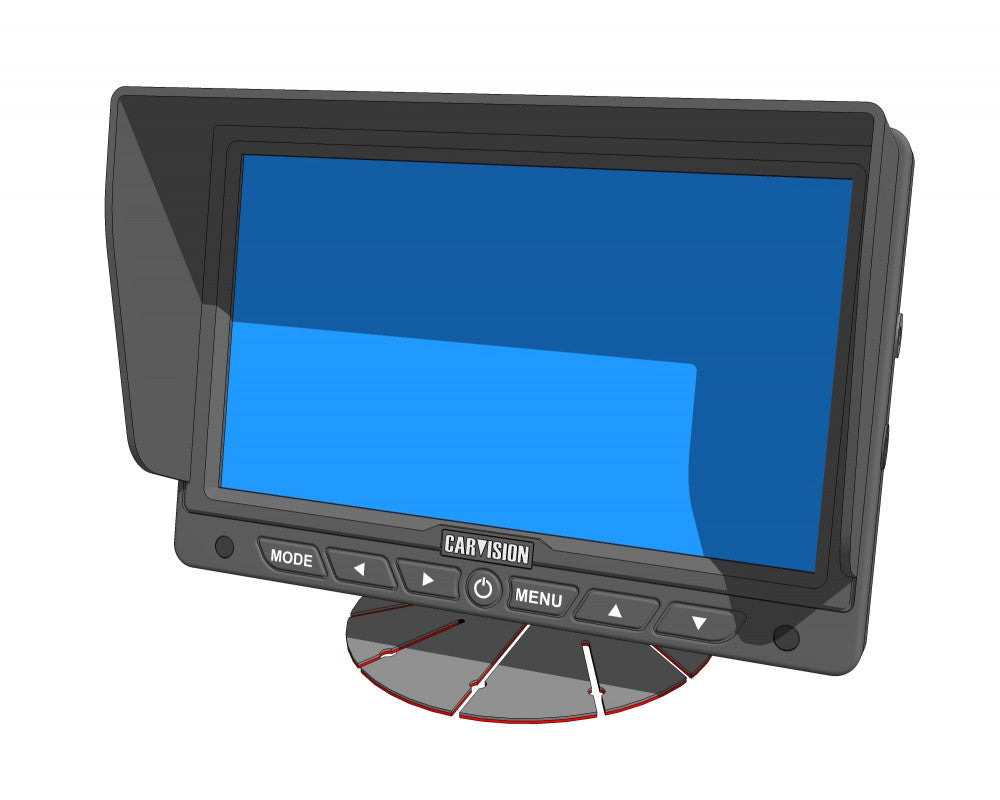 LCD monitor 7" met 3x 4Pin ASIA