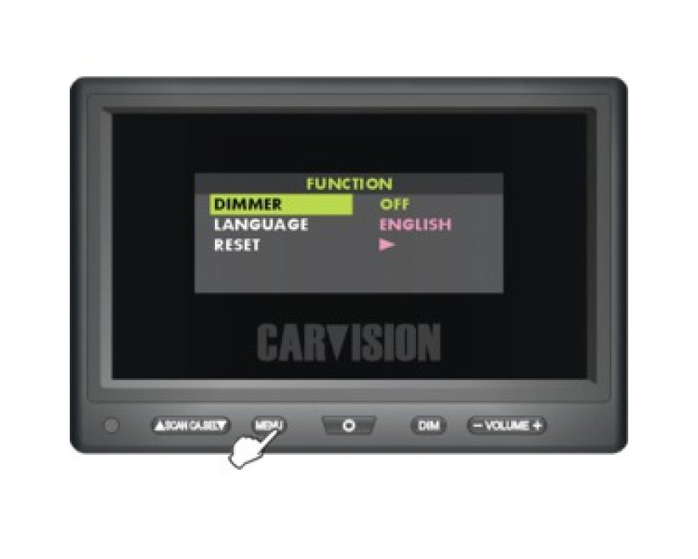 LCD monitor 7" Triple met 3x 4Pins input